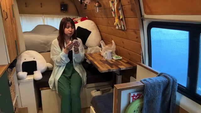 雨のなか大涌谷を観光するこむすびチャンネル