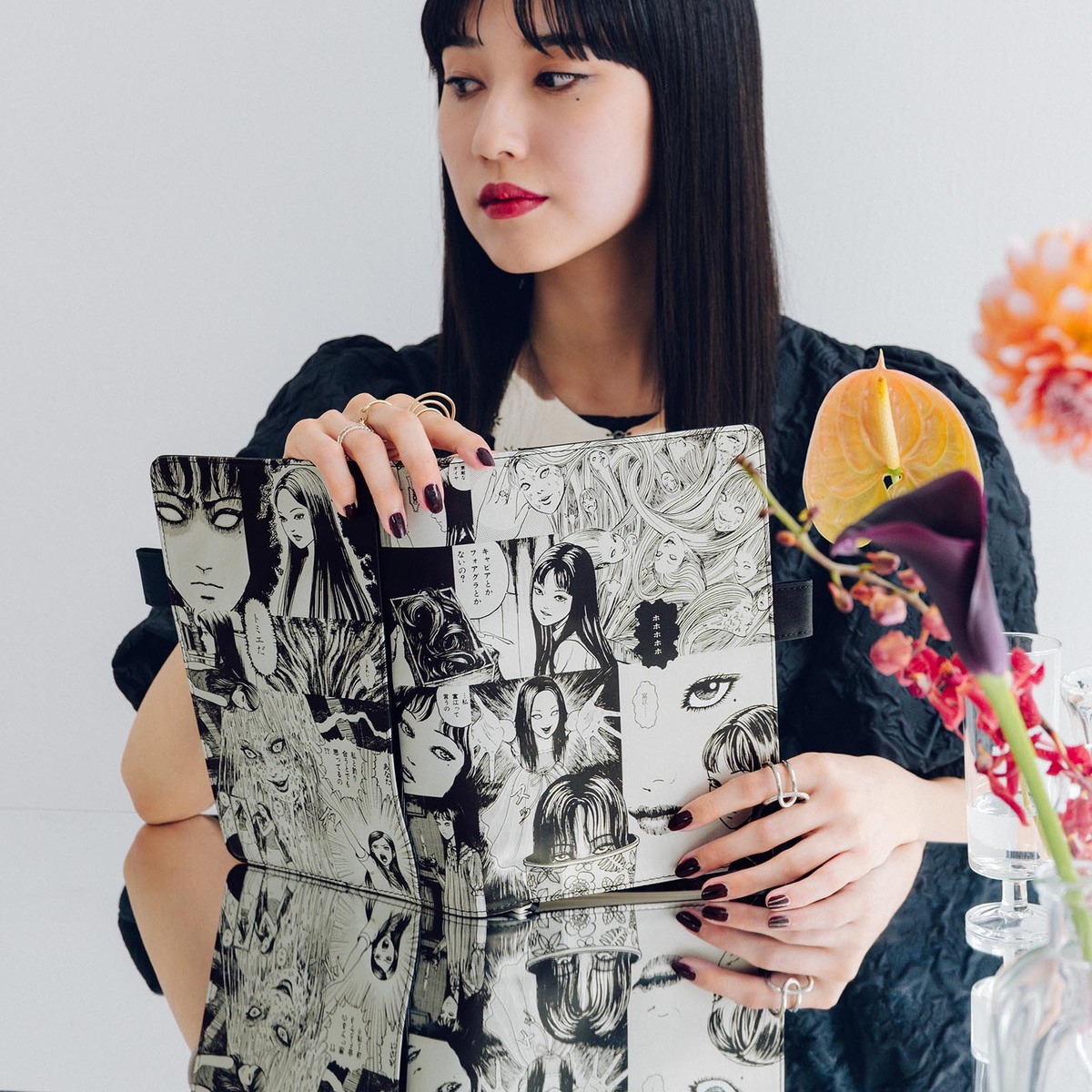 伊藤潤二のホラー漫画『富江』が手帳にの画像