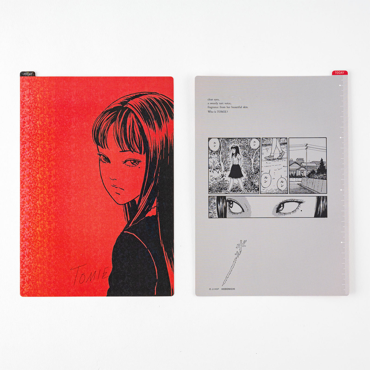 伊藤潤二のホラー漫画『富江』が手帳にの画像