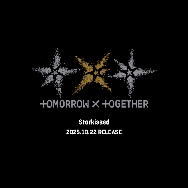 TOMORROW X TOGETHER 日本3rdアルバム『Starkissed』リリース告知ロゴ