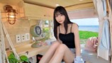 沖縄で車中泊を楽しむ鈴木優香