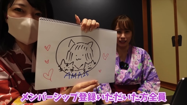 ランボルギーニで旅館に泊まるあま猫