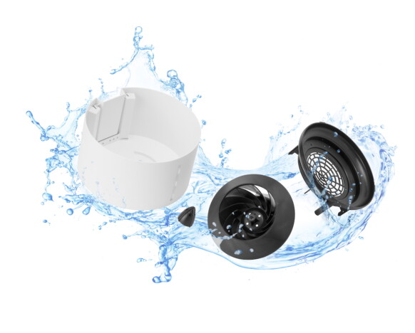 「気化式加湿器 enemist（エネミスト）」水洗いイメージ