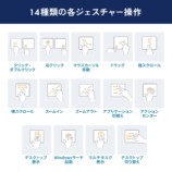 サンワサプライ株式会社のタッチパッド,14種のジェスチャー機能