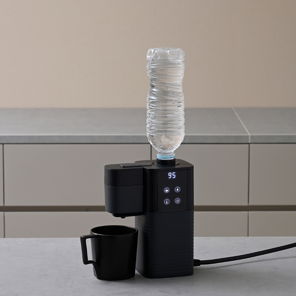 山善の「次世代電気ポット」,ドリッパー使用時