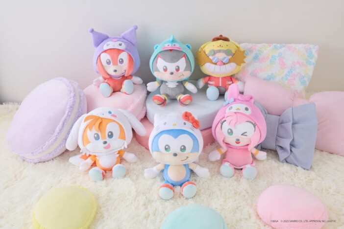「SONIC & FRIENDS」とサンリオキャラクターズのコラボより　SONIC ＆ FRIENDS Sanrio characters　ぬいぐるみ