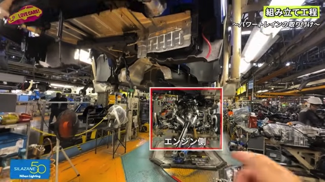 日産GT-Rの生産ライン