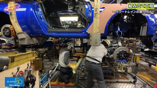 日産GT-Rの生産ライン