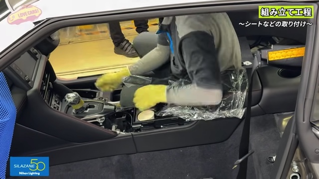 日産GT-Rの生産ライン