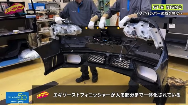 日産GT-Rの生産ライン