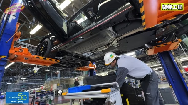 日産GT-Rの生産ライン