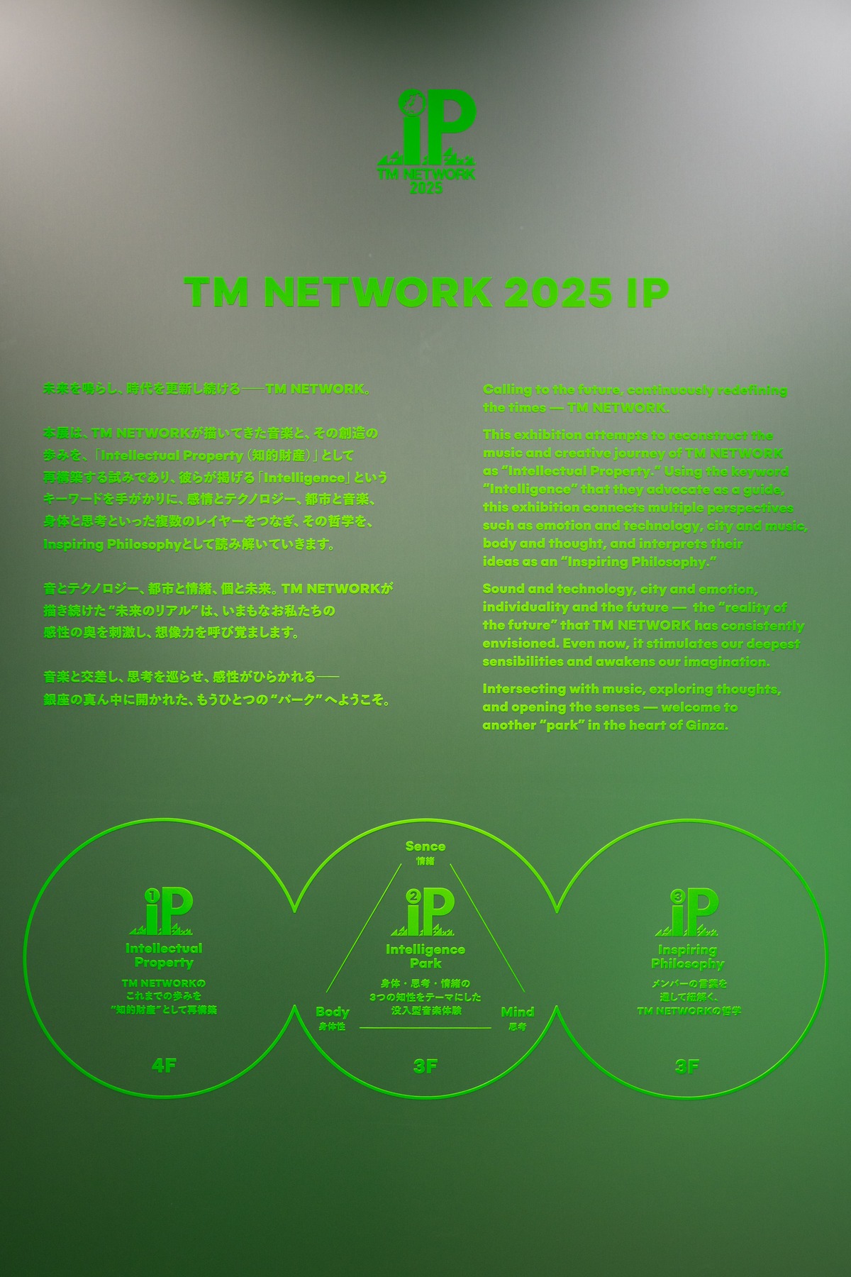 『TM NETWORK 2025 IP』（写真提供：Ginza Sony Park）