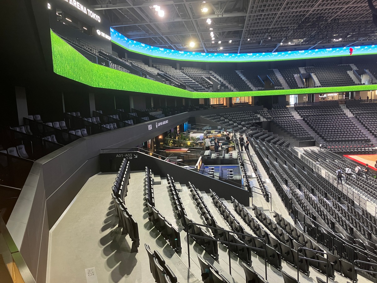 TOYOTA ARENA TOKYO内観（撮影＝渡辺彰浩）