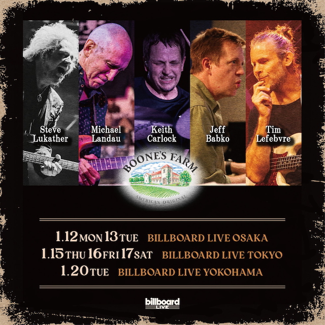 Boone's Farm ビルボードライブ告知画像