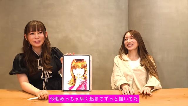 中川翔子が描いた後藤真希の似顔絵