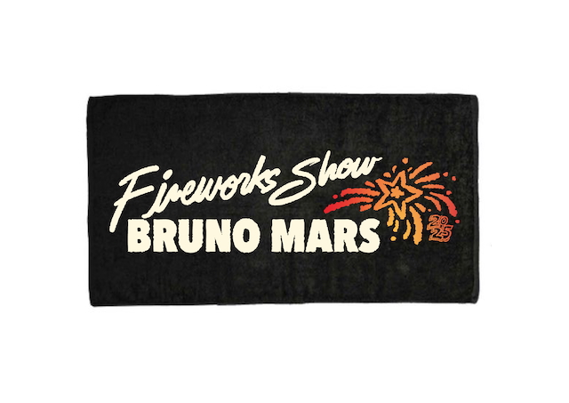 『Bruno Mars Fireworks Show』バスタオル