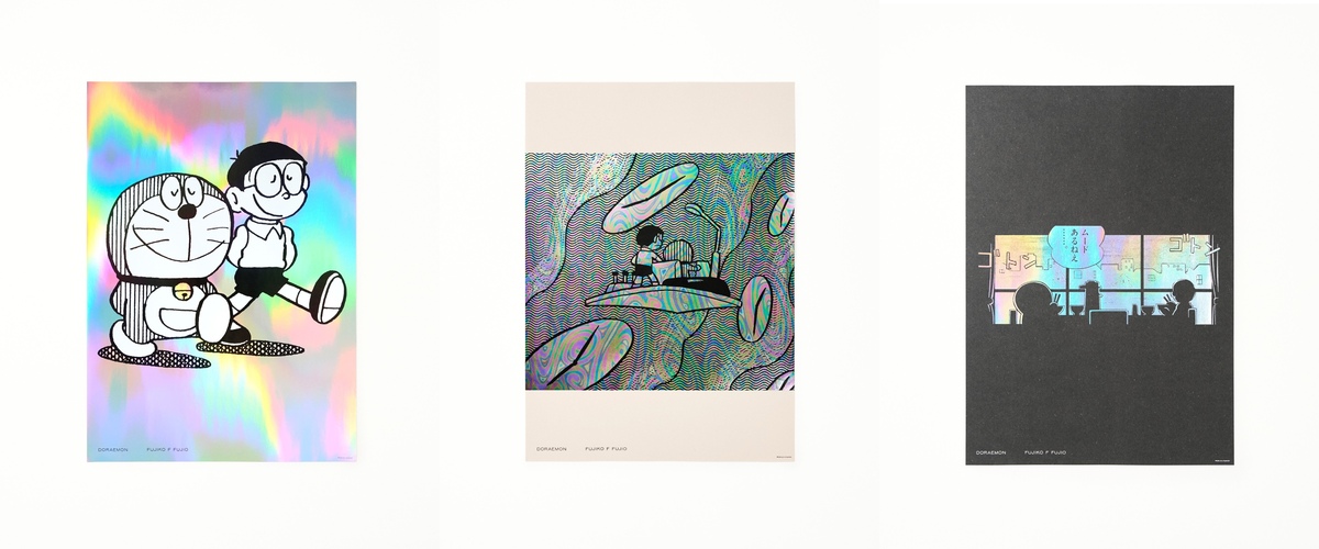 ドラえもんのホログラムポスター発売の画像