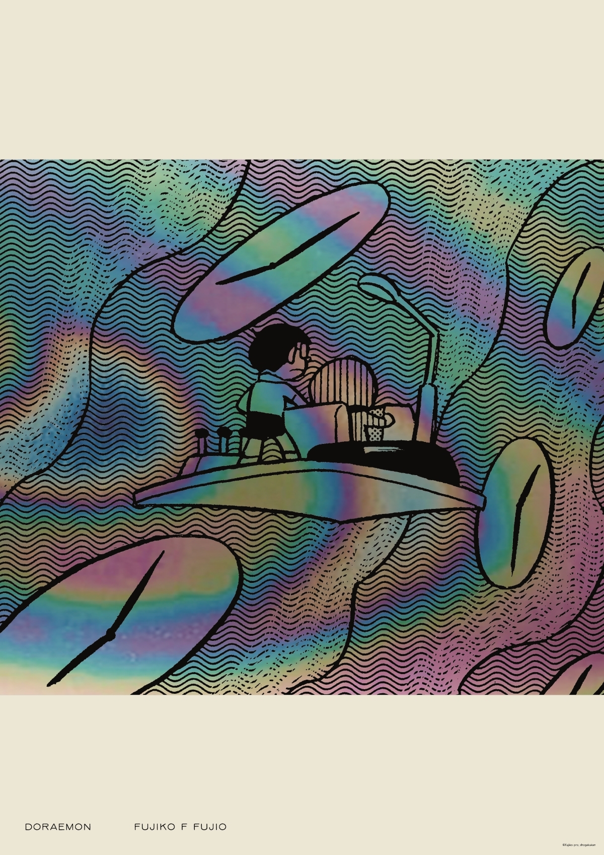 ドラえもんのホログラムポスター発売の画像