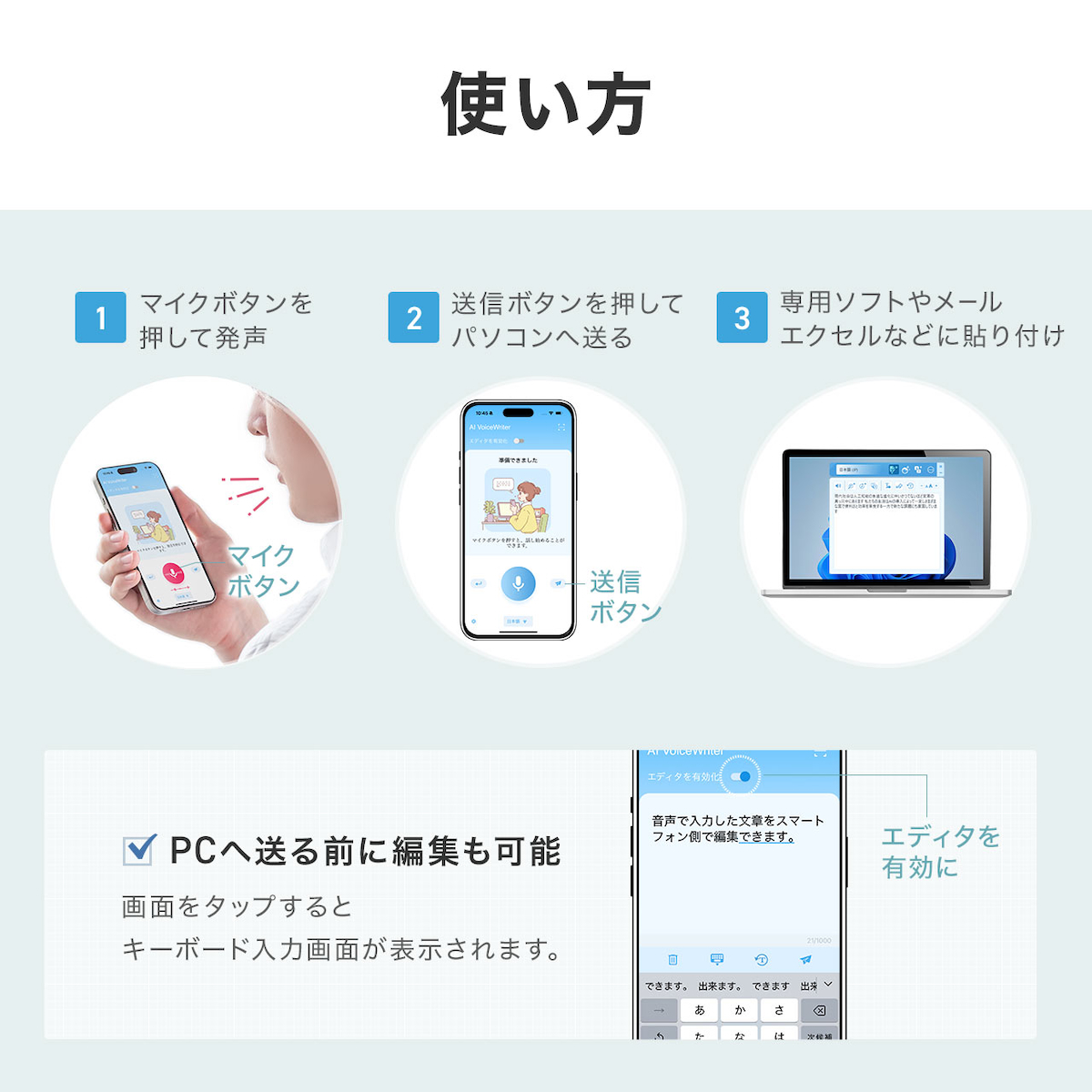 AIボイスライター『600-AIUSB』