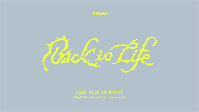 韓国1stミニアルバム『Back to Life』告知画像