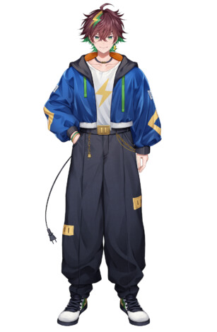 「旗神好牙（はたがみこうが）」立ち絵