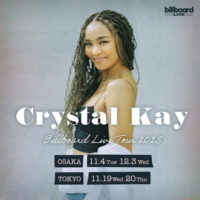 『Crystal Kay Billboard Live Tour 2025』告知画像