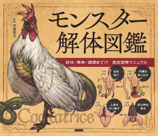 倒したモンスターを“食材”に！？ 　討伐・解体・調理の完全マニュアル『モンスター解体図鑑』　