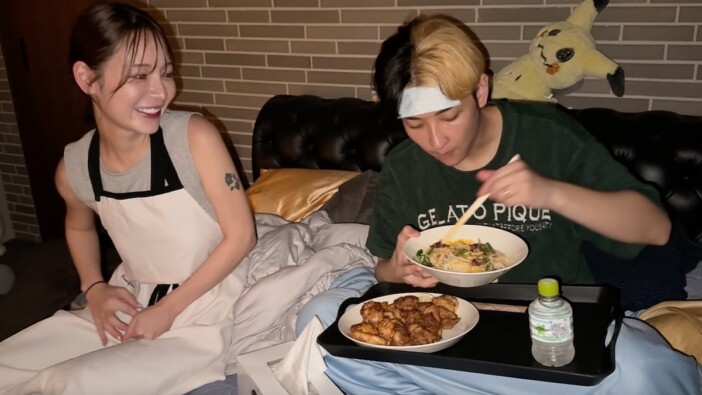 ヒカル、妻・進撃のノアの手料理を堪能