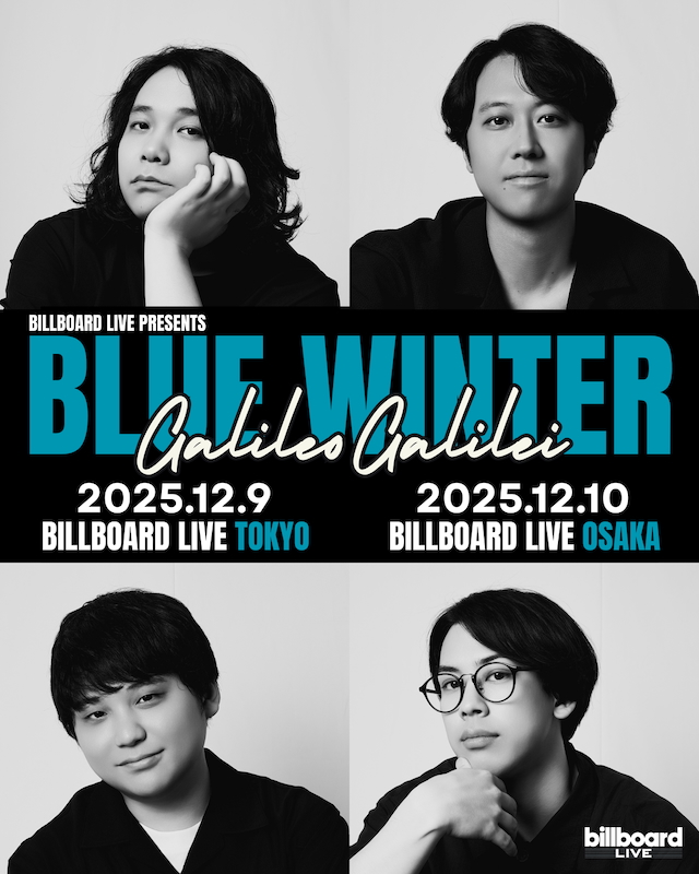 『Billboard Live presents Galileo Galilei “BLUE WINTER”』告知画像