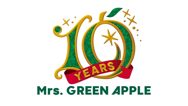 Mrs. GREEN APPLE 10周年ロゴ