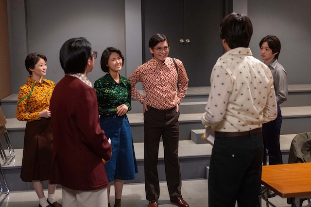 『あんぱん』第123話、ミュージカルの販促の画像