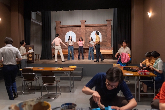 『あんぱん』第123話、ミュージカルの販促の画像