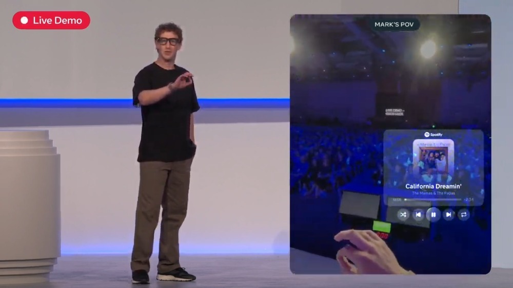 Meta Neural Bandで音楽再生しているデモ