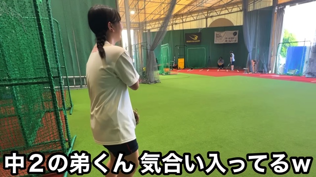 イップスに悩む女子高生ピッチャーの投球