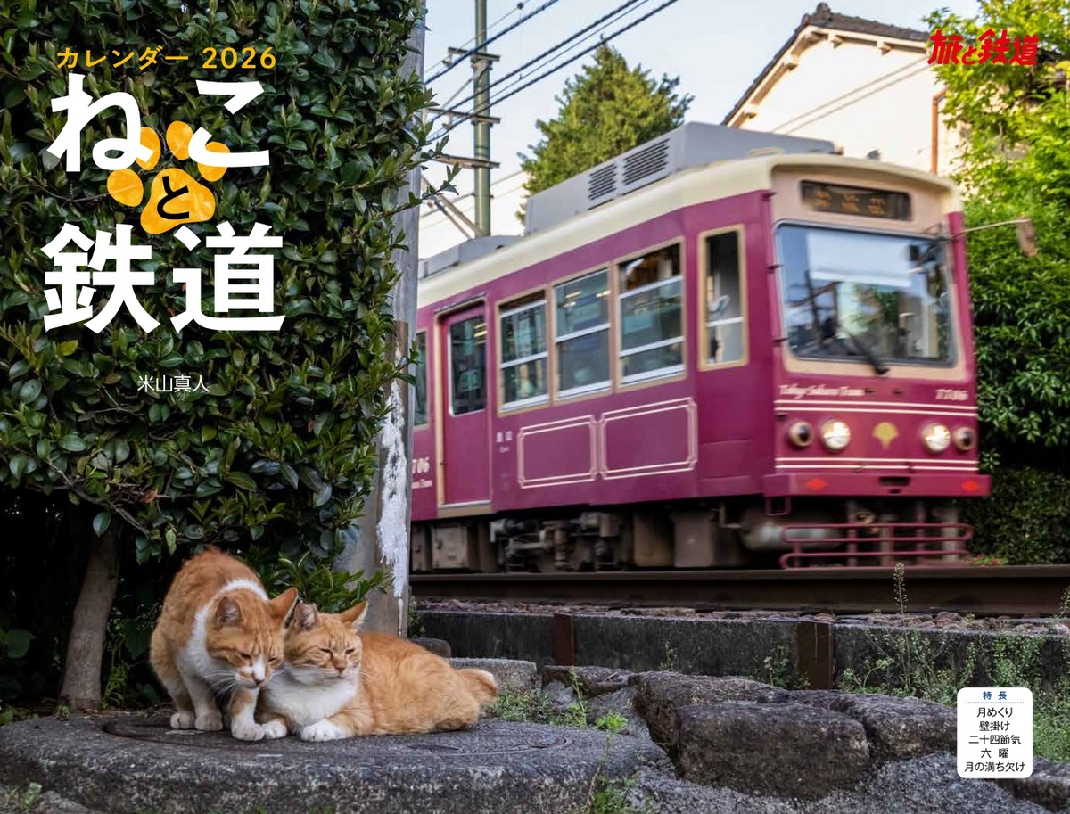 線路・駅に佇むネコを撮影「ねこと鉄道」