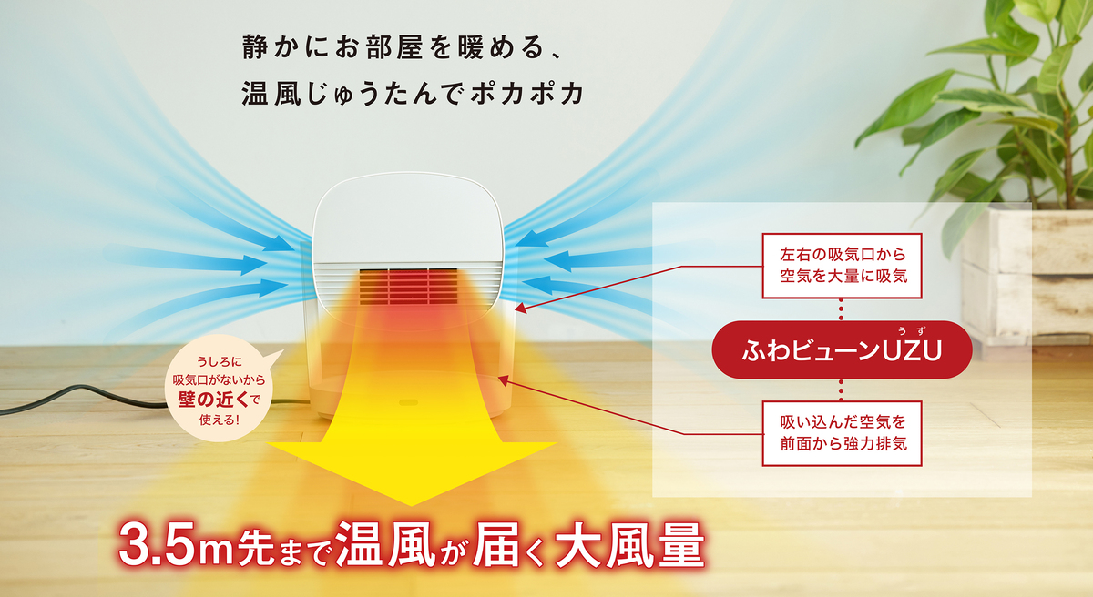 シロカ、ヒーター兼サーキュレーター登場の画像