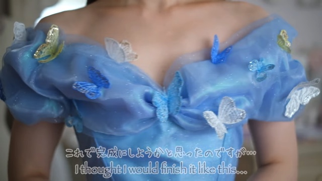 DIY系YouTuberが制作したシンデレラのドレス