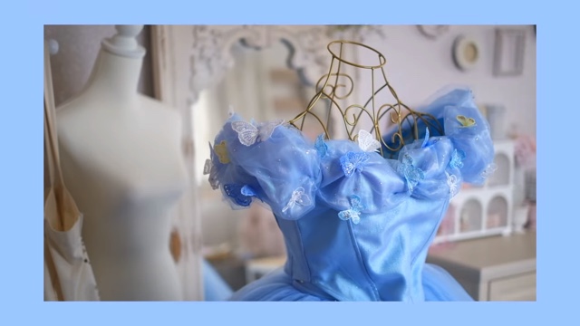 DIY系YouTuberが制作したシンデレラのドレス
