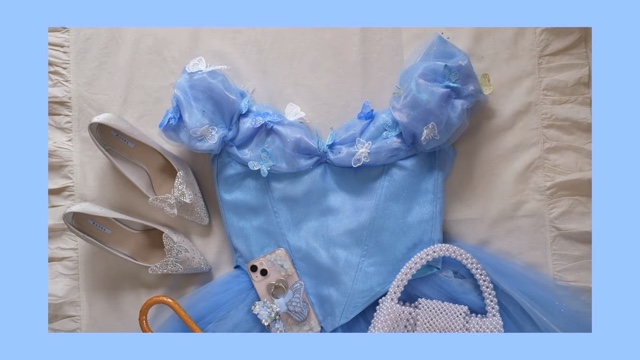 DIY系YouTuberが制作したシンデレラのドレス