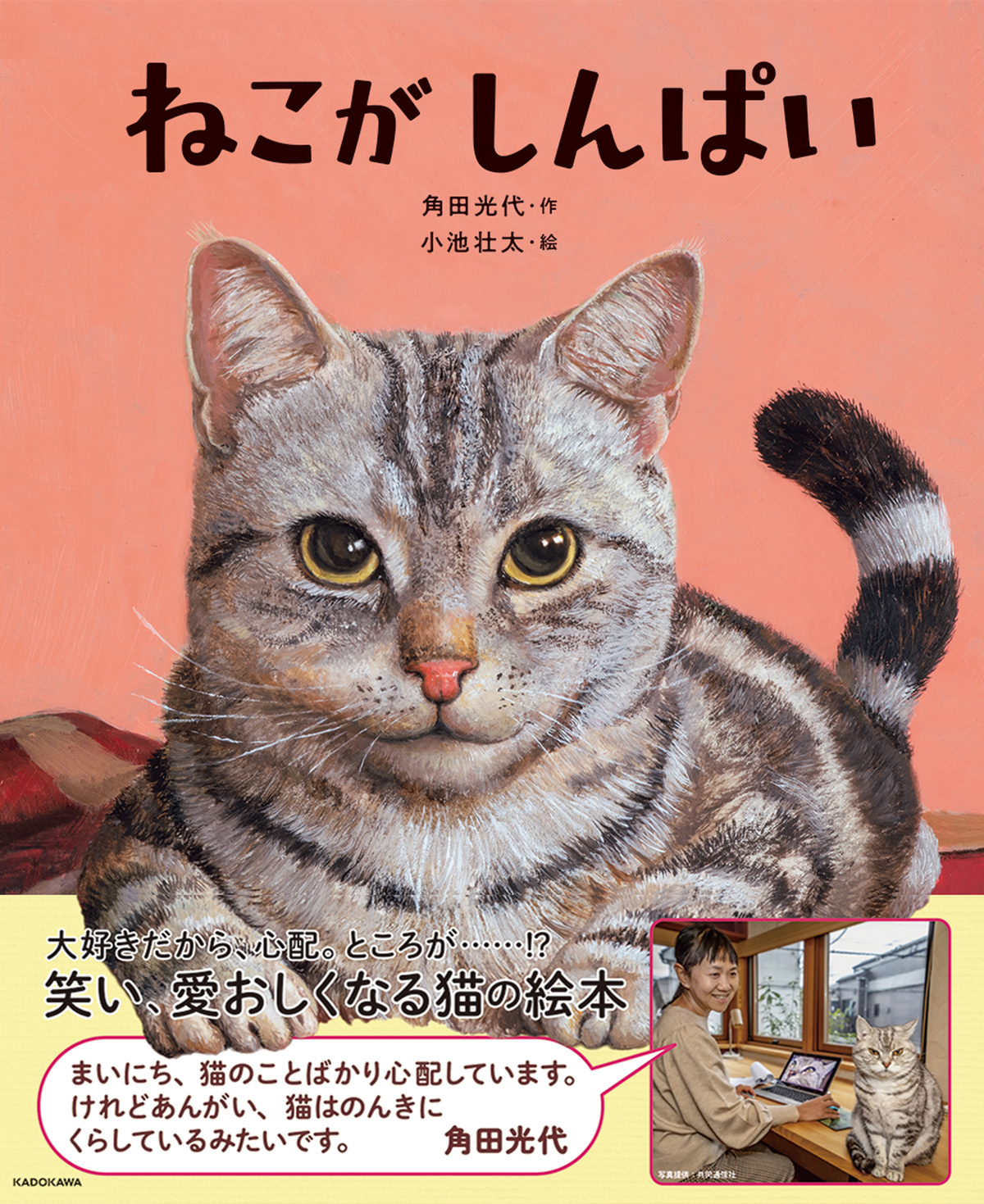 角田光代、猫の絵本『ねこがしんぱい』発売の画像
