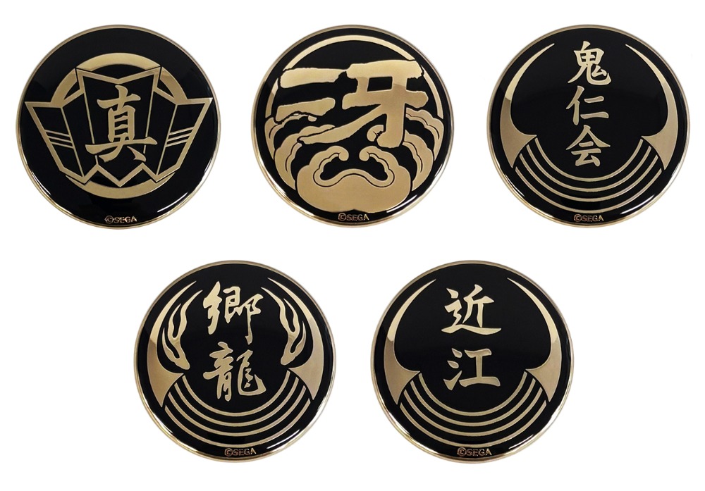 『龍が如く』20周年記念 金メッキ代紋缶バッジ vol.2(全5種)