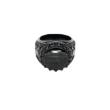 『STRANGER THAN HEAVEN』レジンカレッジリング ブラック(S / M / Lサイズ)