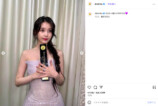 IU、薄紫色のドレスで際立つ美の画像