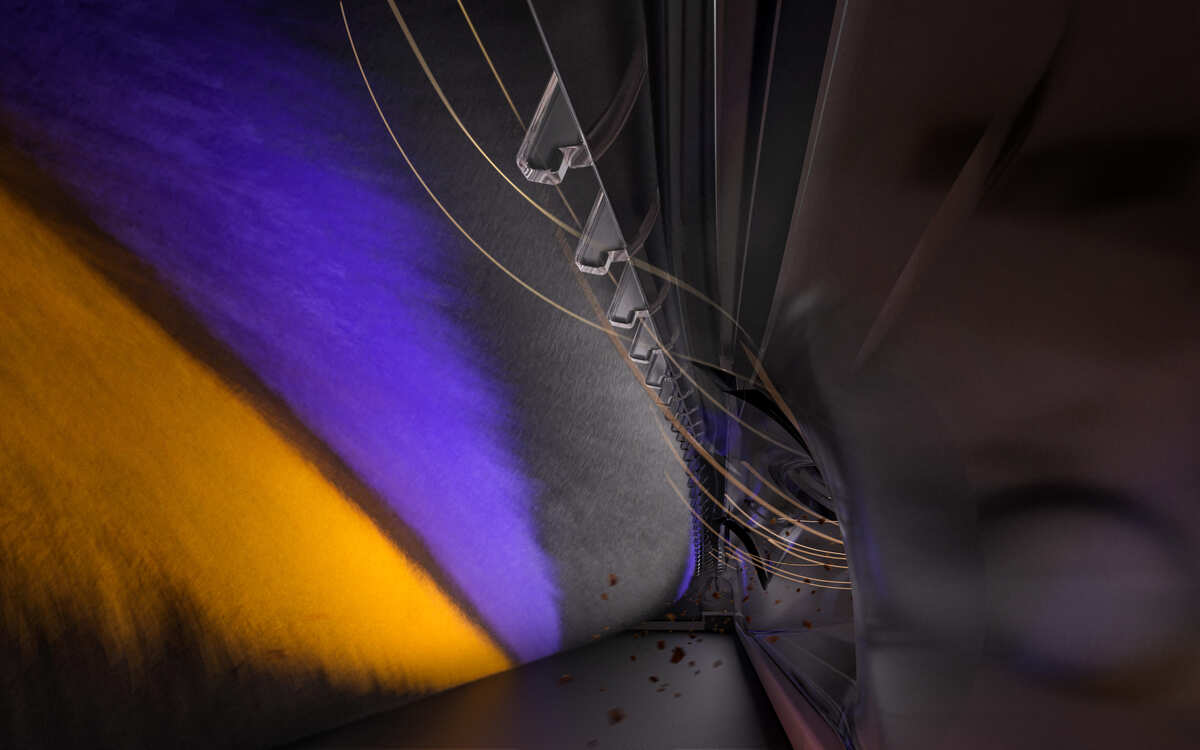 900gの軽量スティック掃除機の画像