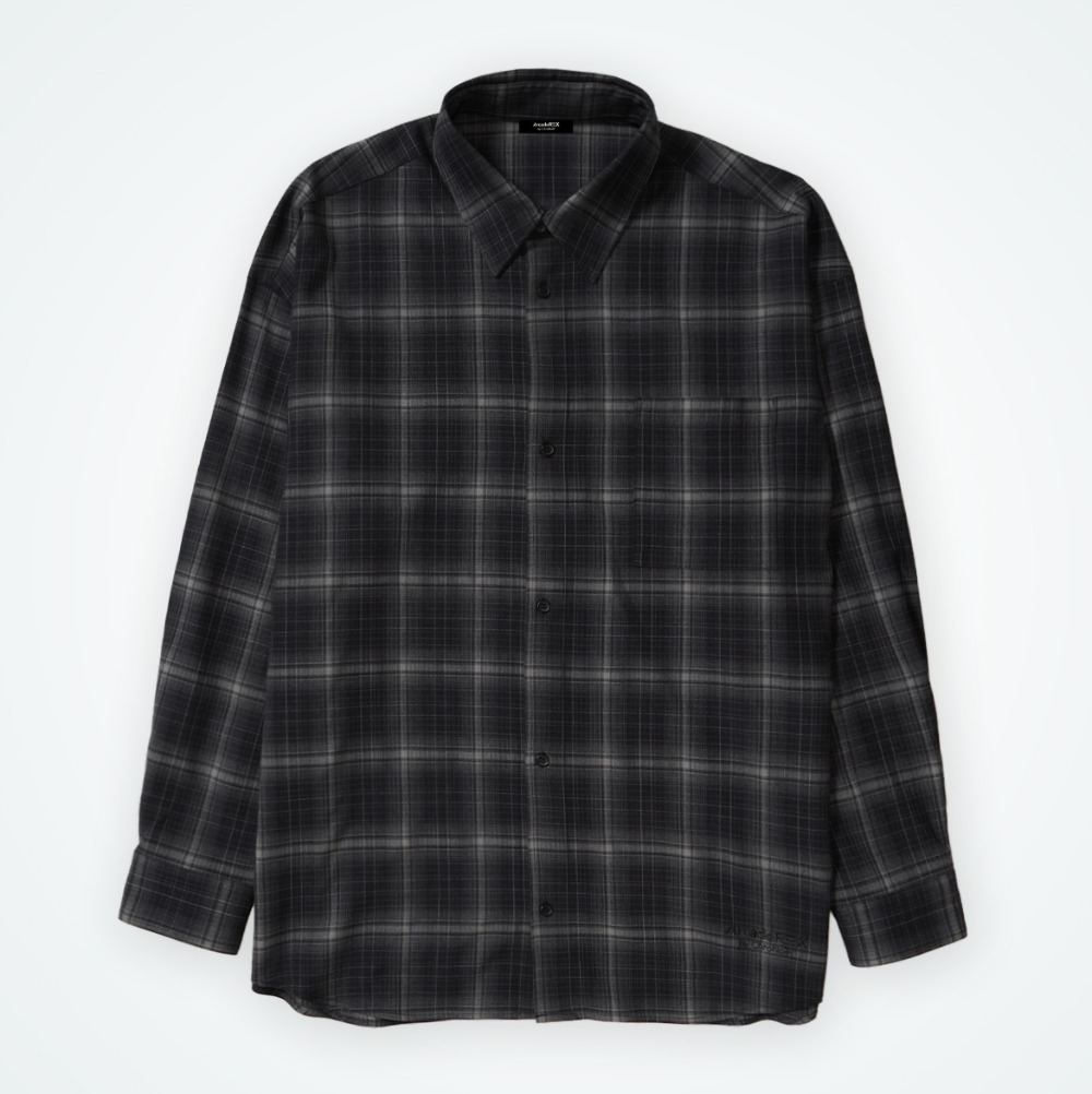 オンブレチェックシャツ