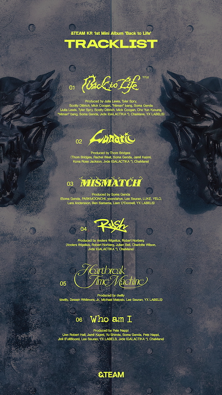 『Back to Life』トラックリスト