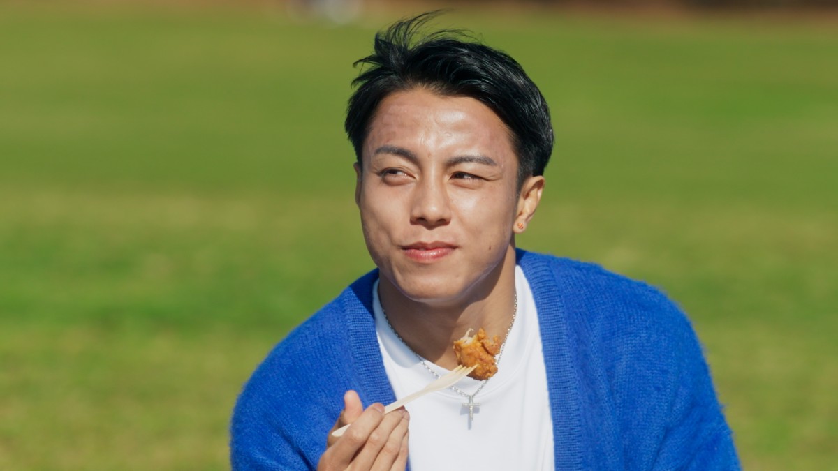 食べている様子