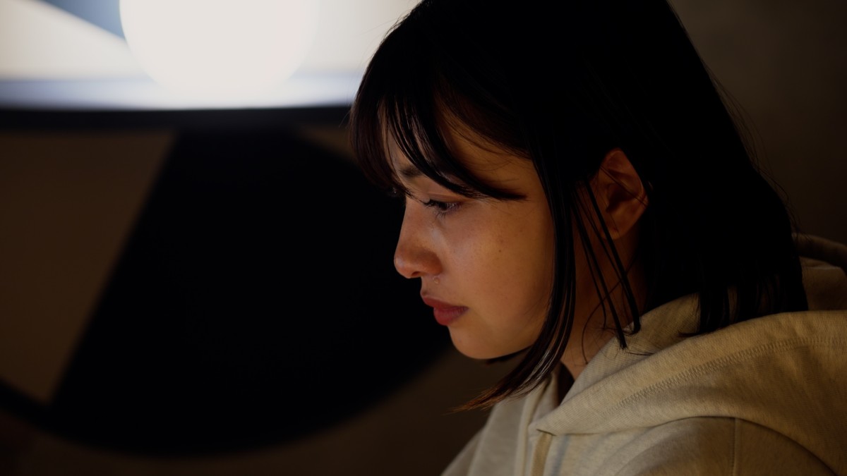 泣いている様子