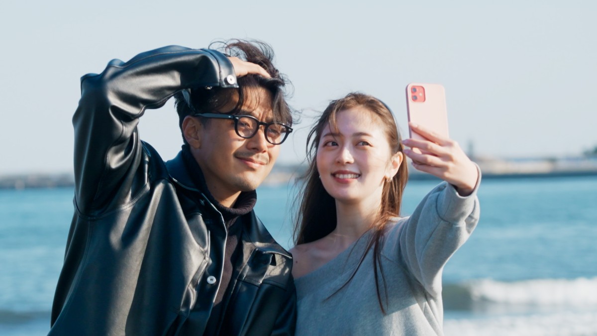 2ショットを撮る様子