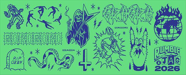 『RUMBLE×JAG 2026』特典タオル　デザイン